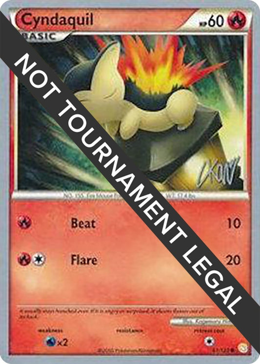 Image for Cyndaquil - 2011 (Christopher Kan) (61/123) (World Championship Decks) - Pokemon