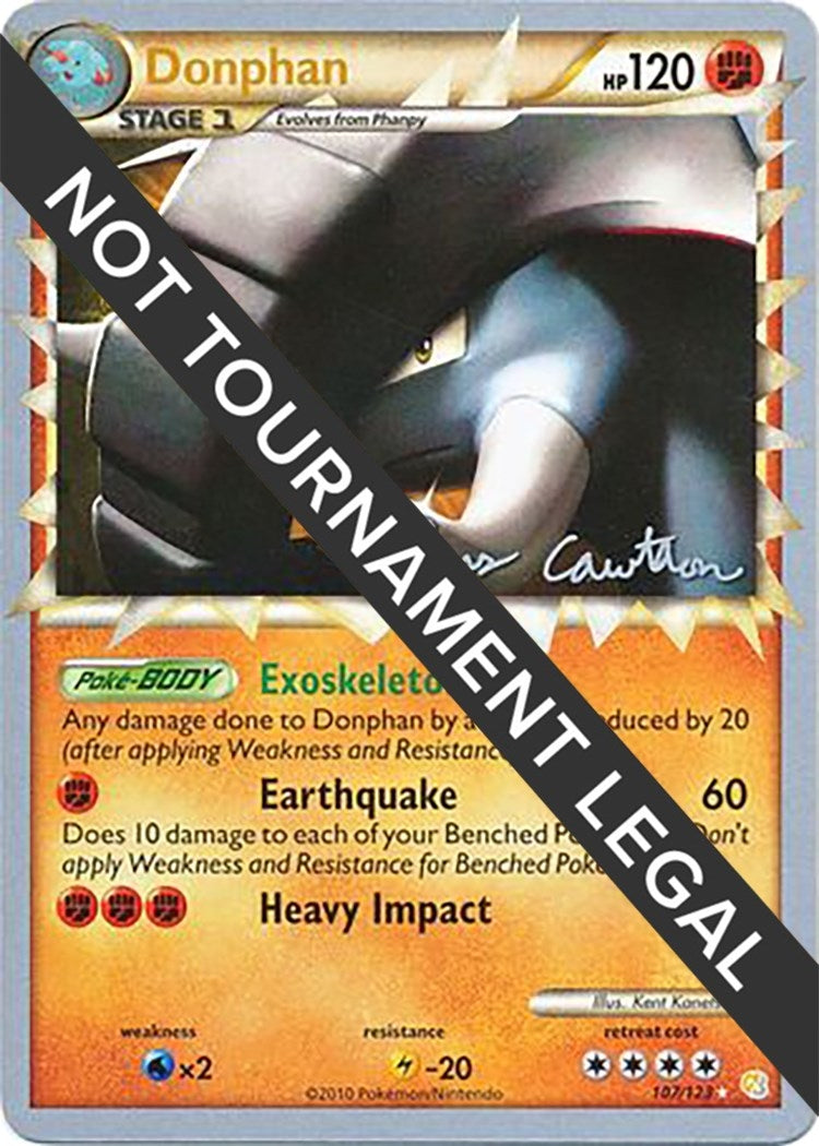 Image for Donphan - 2011 (Ross Cawthon) (107/123) (World Championship Decks) - Pokemon