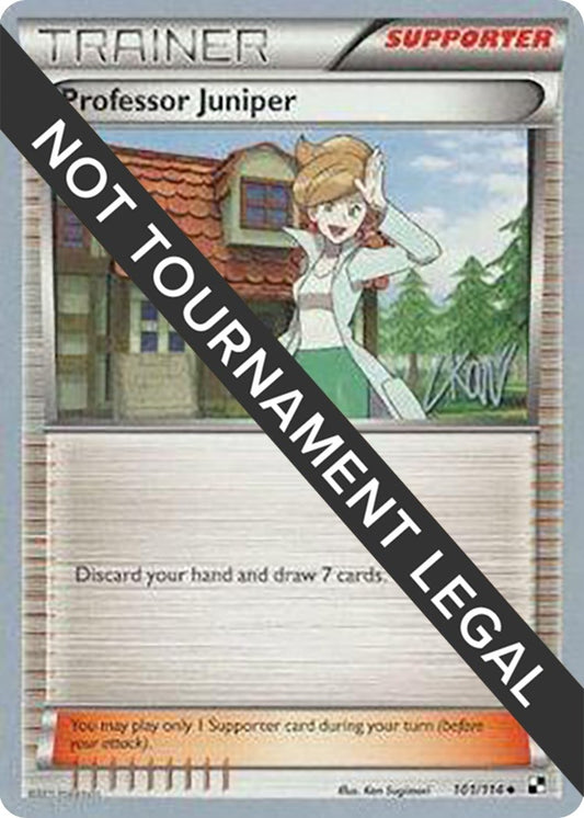 Image for Professor Juniper - 2011 (Christopher Kan) (101/114) (World Championship Decks) - Pokemon