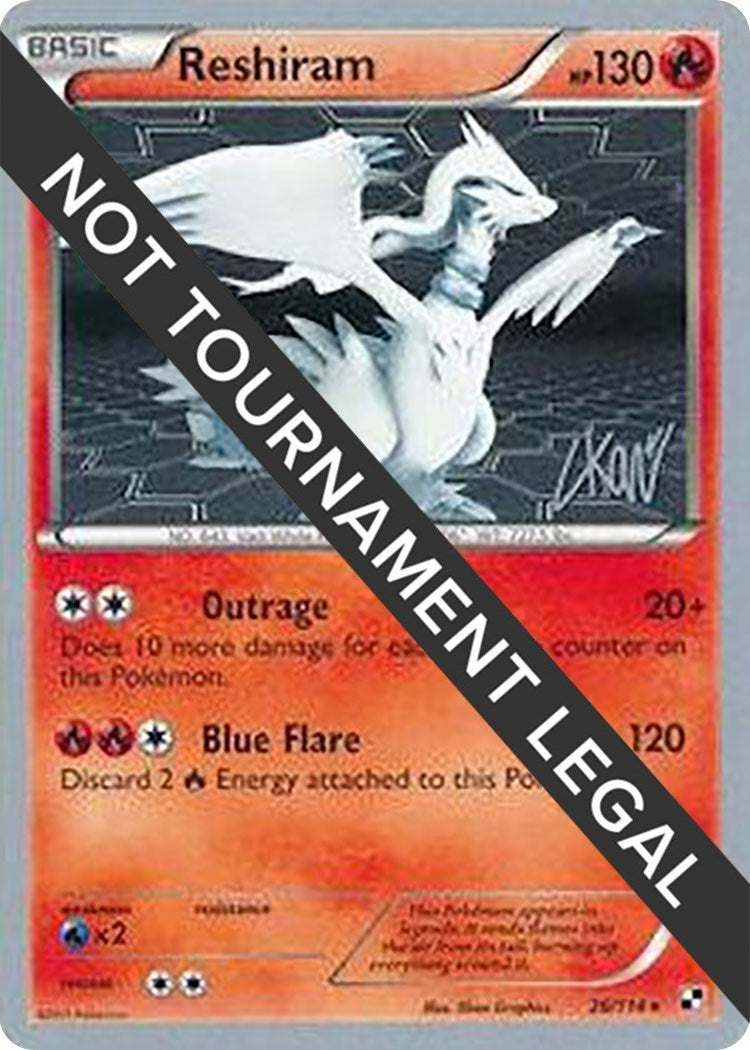 Image for Reshiram - 2011 (Christopher Kan) (26/114) (World Championship Decks) - Pokemon