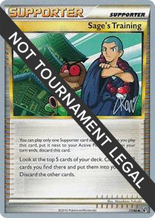 Image for Sage's Training - 2011 (Christopher Kan) (77/90) (World Championship Decks) - Pokemon