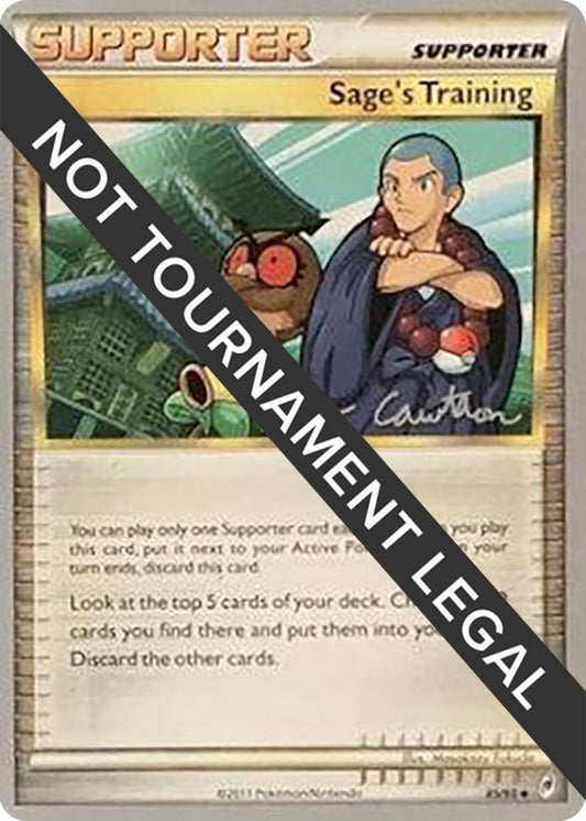 Image for Sage's Training - 2011 (Ross Cawthon) (85/95) (World Championship Decks) - Pokemon