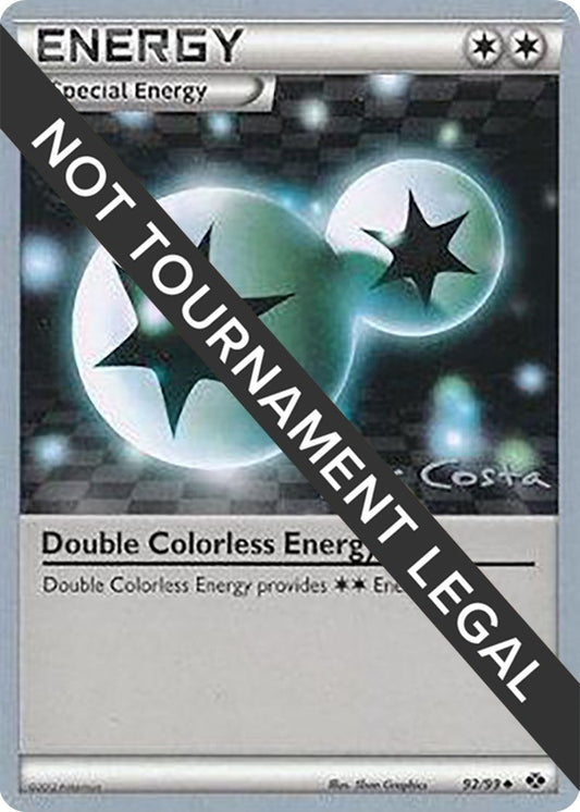 Image for Double Colorless Energy - 2012 (Igor Costa) (92/99) (World Championship Decks) - Pokemon