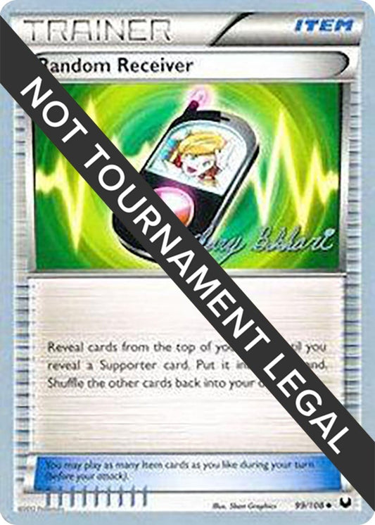 Image for Random Receiver - 2012 (Zachary Bokhari) (99/108) (World Championship Decks) - Pokemon