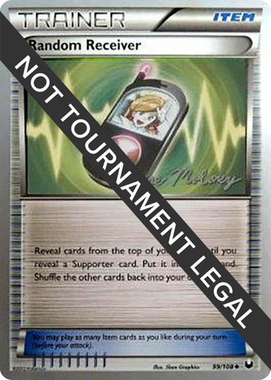 Image for Random Receiver - 2012 (Chase Moloney) (99/108) (World Championship Decks) - Pokemon