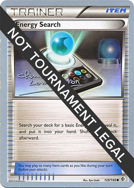 Image for Energy Search - 2013 (Clement Lamberton) (128/149) (World Championship Decks) - Pokemon