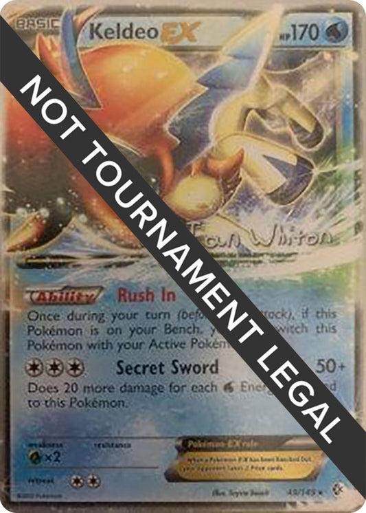 Image for Keldeo EX - 2013 (Ian Whiton) (49/149) (World Championship Decks) - Pokemon
