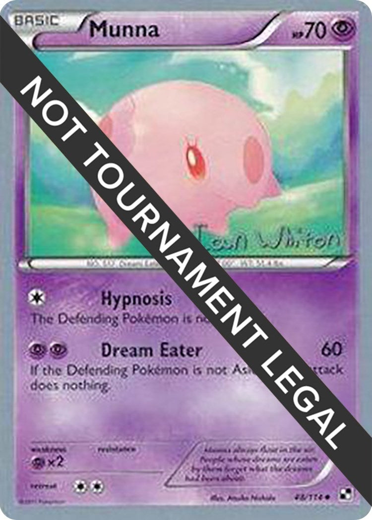 Image for Munna - 2013 (Ian Whiton) (48/114) (World Championship Decks) - Pokemon