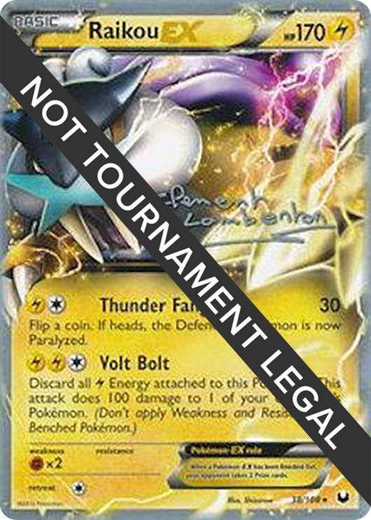 Image for Raikou EX - 2013 (Clement Lamberton) (38/108) (World Championship Decks) - Pokemon