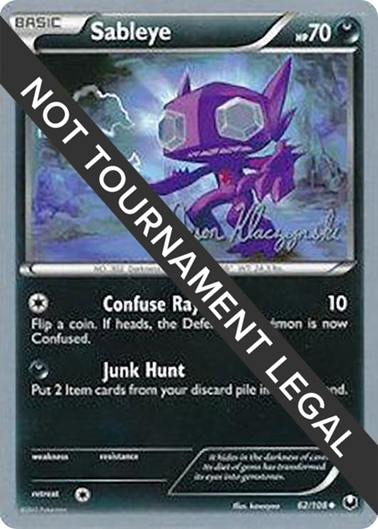 Image for Sableye - 2013 (Jason Klaczynski) (62/108) (World Championship Decks) - Pokemon