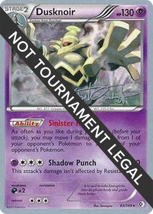 Image for Dusknoir - 2014 (Trent Orndorff) (63/149) (World Championship Decks) - Pokemon