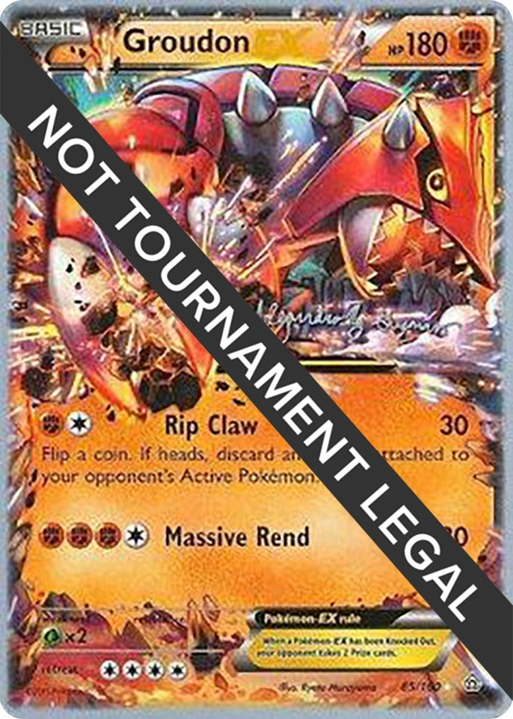 Image for Groudon EX - 2015 (Alejandro Ng-Guzman) (85/160) (World Championship Decks) - Pokemon