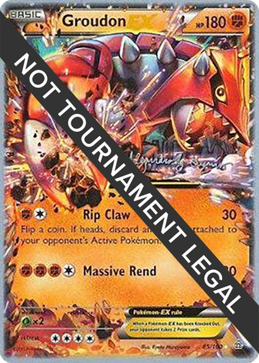 Image for Groudon EX - 2015 (Alejandro Ng-Guzman) (85/160) (World Championship Decks) - Pokemon