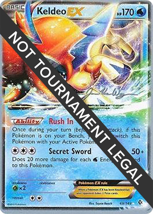 Image for Keldeo EX - 2015 (Jacob Van Wagner) (49/149) (World Championship Decks) - Pokemon