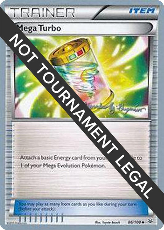 Image for Mega Turbo - 2015 (Alejandro Ng-Guzman) (86/108) (World Championship Decks) - Pokemon