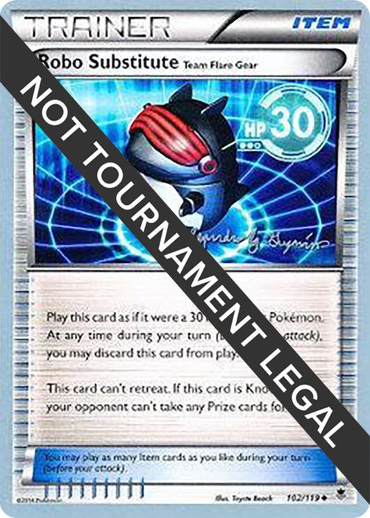 Image for Robo Substitute (Team Flare Gear) - 2015 (Alejandro Ng-Guzman) (102/119) (World Championship Decks) - Pokemon