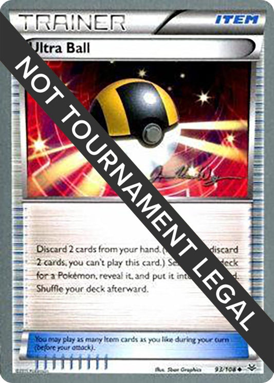 Image for Ultra Ball - 2015 (Jacob Van Wagner) (93/108) (World Championship Decks) - Pokemon