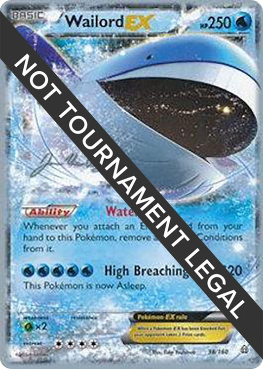 Image for Wailord EX - 2015 (Jacob Van Wagner) (38/160) (World Championship Decks) - Pokemon