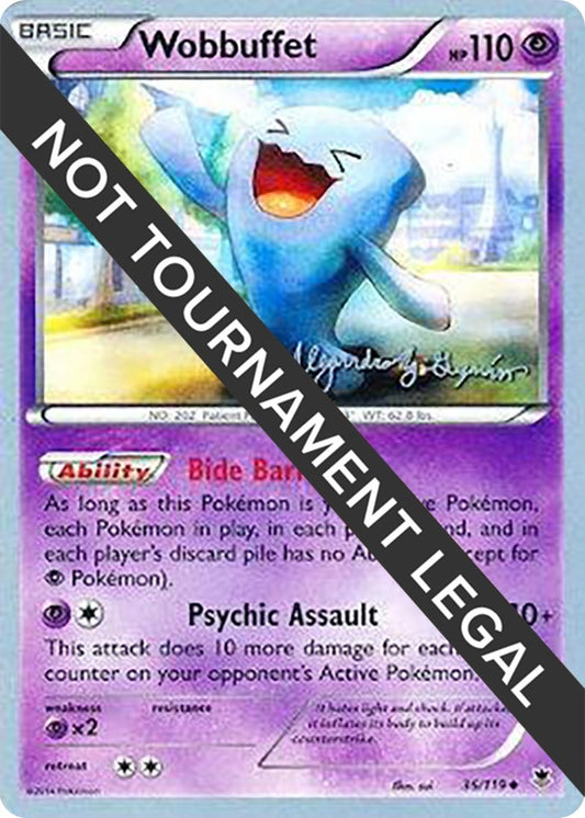 Image for Wobbuffet - 2015 (Alejandro Ng-Guzman) (36/119) (World Championship Decks) - Pokemon