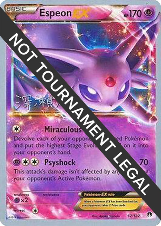 Image for Espeon EX - 2017 (Kabu Fukase) (52/122) (World Championship Decks) - Pokemon