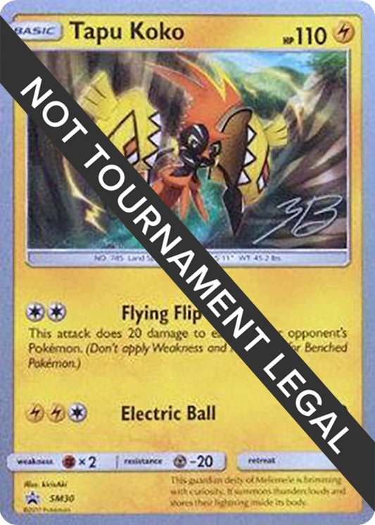 Image for Tapu Koko - 2017 (Zachary Bokhari) (SM30) (World Championship Decks) - Pokemon