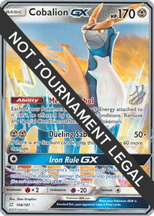 Image for Cobalion GX - 2019 (Henry Brand) (106/181) (World Championship Decks) - Pokemon