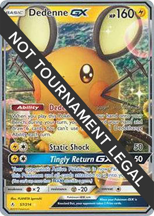 Image for Dedenne GX - 2019 (Kaya Lichtleitner) (57/214) (World Championship Decks) - Pokemon