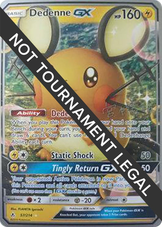 Image for Dedenne GX - 2019 (Haruki Miyamoto) (57/214) (World Championship Decks) - Pokemon