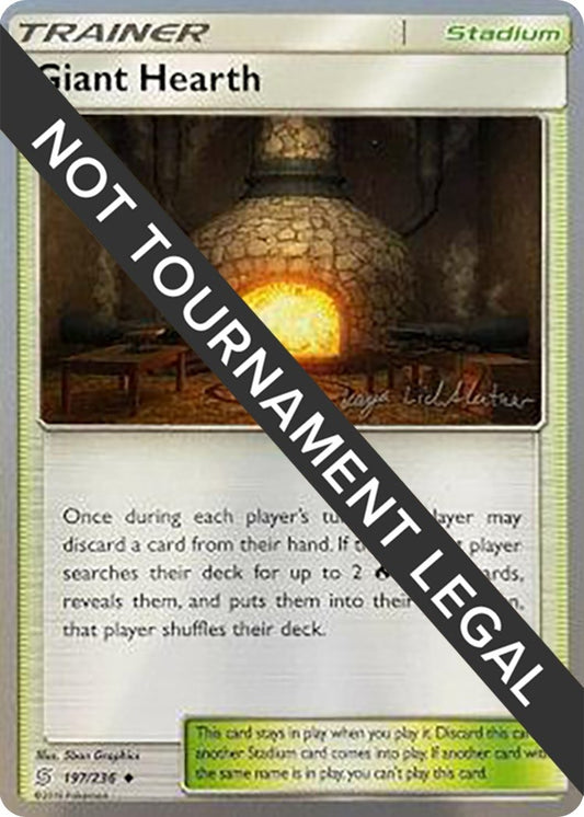 Image for Giant Hearth - 2019 (Kaya Lichtleitner) (197/236) (World Championship Decks) - Pokemon