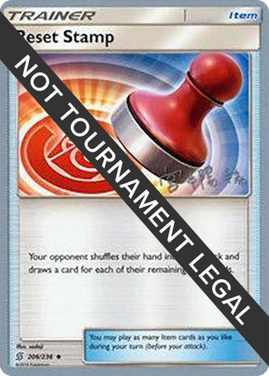 Image for Reset Stamp - 2019 (Haruki Miyamoto) (206/236) (World Championship Decks) - Pokemon