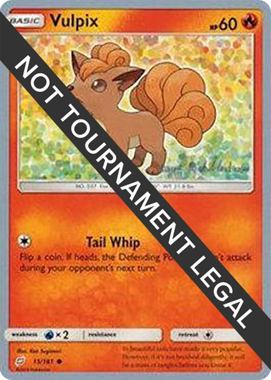 Image for Vulpix - 2019 (Kaya Lichtleitner) (15/181) (World Championship Decks) - Pokemon