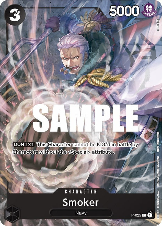 Image for Smoker (Pre-Release) (P-025) (One Piece Promotion Cards) - One Piece Card Game