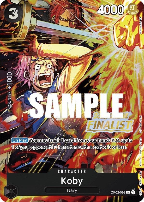 Image for Koby (Online Regional 2023) [Finalist] (OP02-098) (One Piece Promotion Cards) - One Piece Card Game