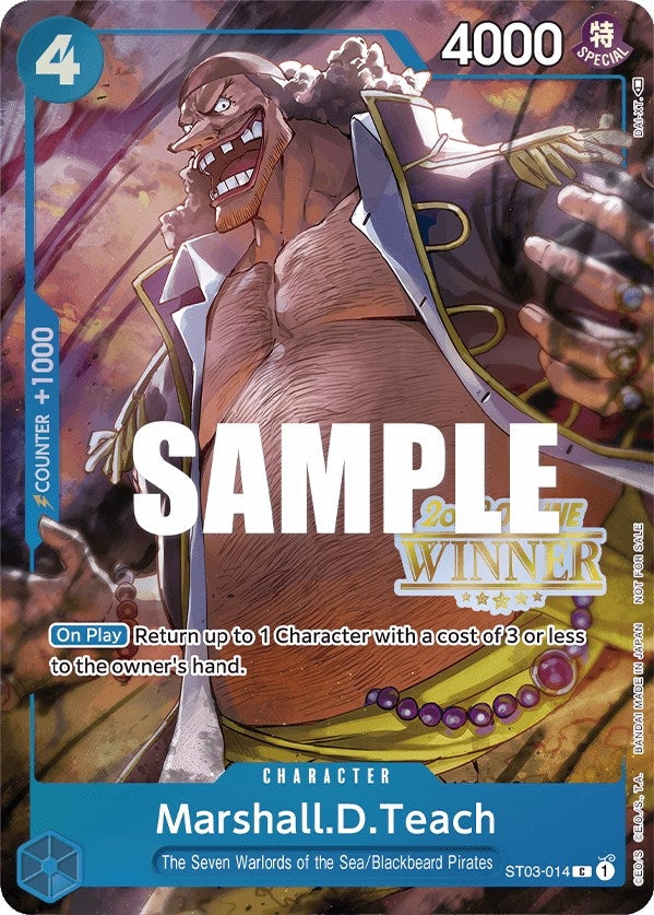 Image for Marshall.D.Teach (Online Regional 2023) [Winner] (ST03-014) (One Piece Promotion Cards) - One Piece Card Game