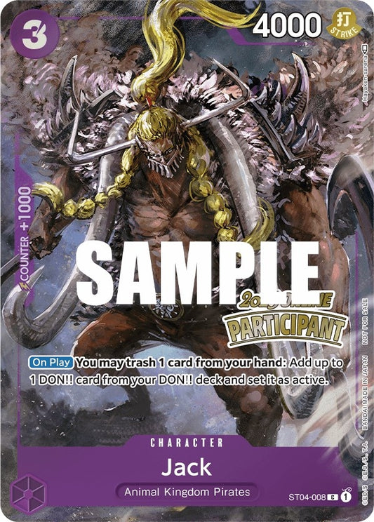 Image for Jack (Online Regional 2023) [Participant] (ST04-008) (One Piece Promotion Cards) - One Piece Card Game