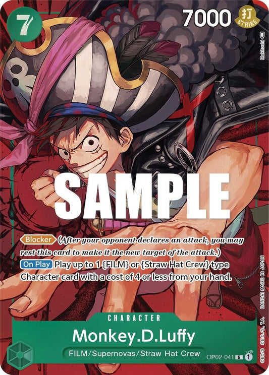 Image for Monkey.D.Luffy (041) (Alternate Art) (OP02-041) (Paramount War) - One Piece Card Game