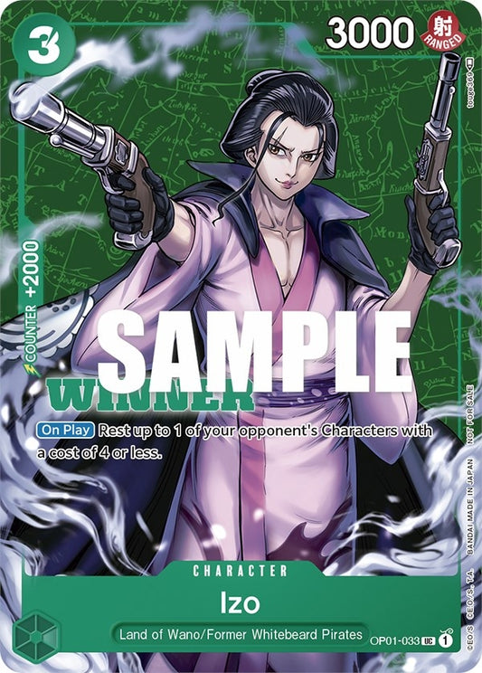 Image for Izo (Tournament Pack Vol. 2) [Winner] (OP01-033) (One Piece Promotion Cards) - One Piece Card Game
