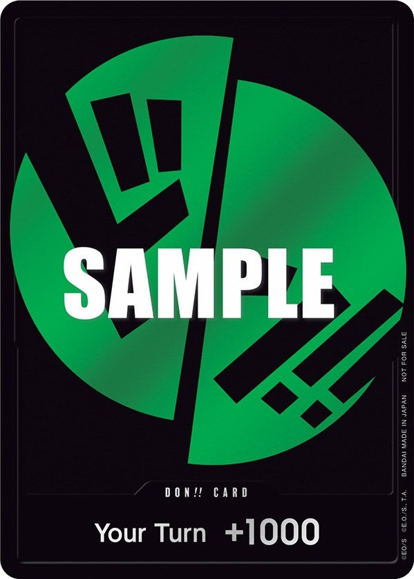 Image for DON!! Card (Green) (One Piece Promotion Cards) - One Piece Card Game