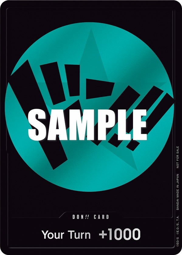 Image for DON!! Card (Teal) (One Piece Promotion Cards) - One Piece Card Game