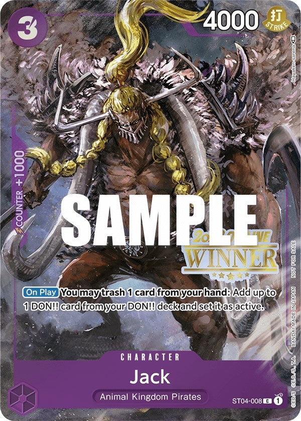 Image for Jack (Offline Regional 2023) [Winner] (ST04-008) (One Piece Promotion Cards) - One Piece Card Game