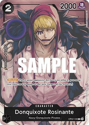 Image for Donquixote Rosinante (Box Topper) (OP02-108) (Paramount War) - One Piece Card Game