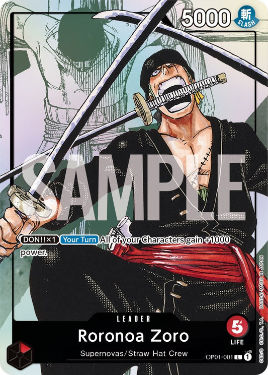 Image for Roronoa Zoro - OP01-001 (Alternate Art) (OP01-001) (One Piece Promotion Cards) - One Piece Card Game