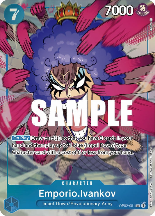 Image for Emporio.Ivankov (051) (Alternate Art) (OP02-051) (Paramount War) - One Piece Card Game