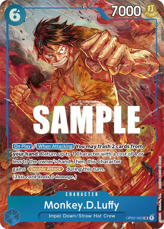 Image for Monkey.D.Luffy (062) (Alternate Art) (OP02-062) (Paramount War) - One Piece Card Game