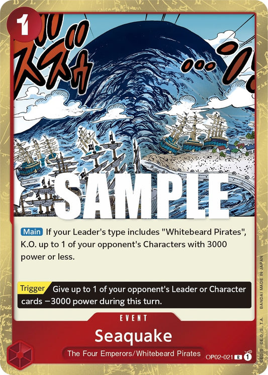 Image for Seaquake (OP02-021) (Paramount War) - One Piece Card Game