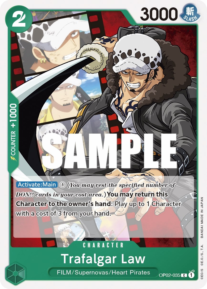 Image for Trafalgar Law (OP02-035) (Paramount War) - One Piece Card Game