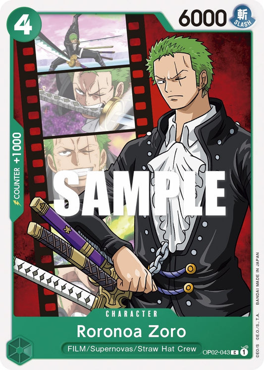 Image for Roronoa Zoro (OP02-043) (Paramount War) - One Piece Card Game
