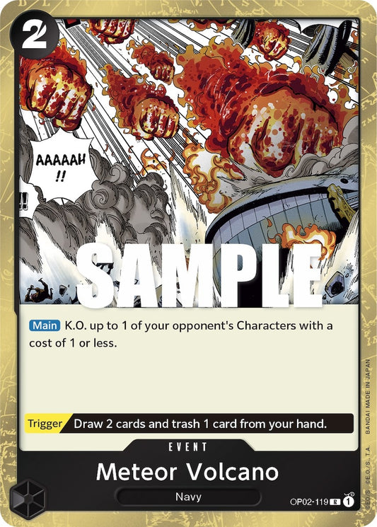 Image for Meteor Volcano (OP02-119) (Paramount War) - One Piece Card Game