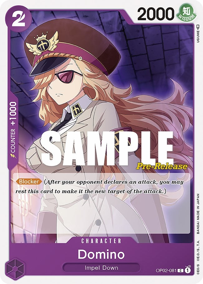 Image for Domino (OP02-081) (Paramount War Pre-Release Cards) - One Piece Card Game