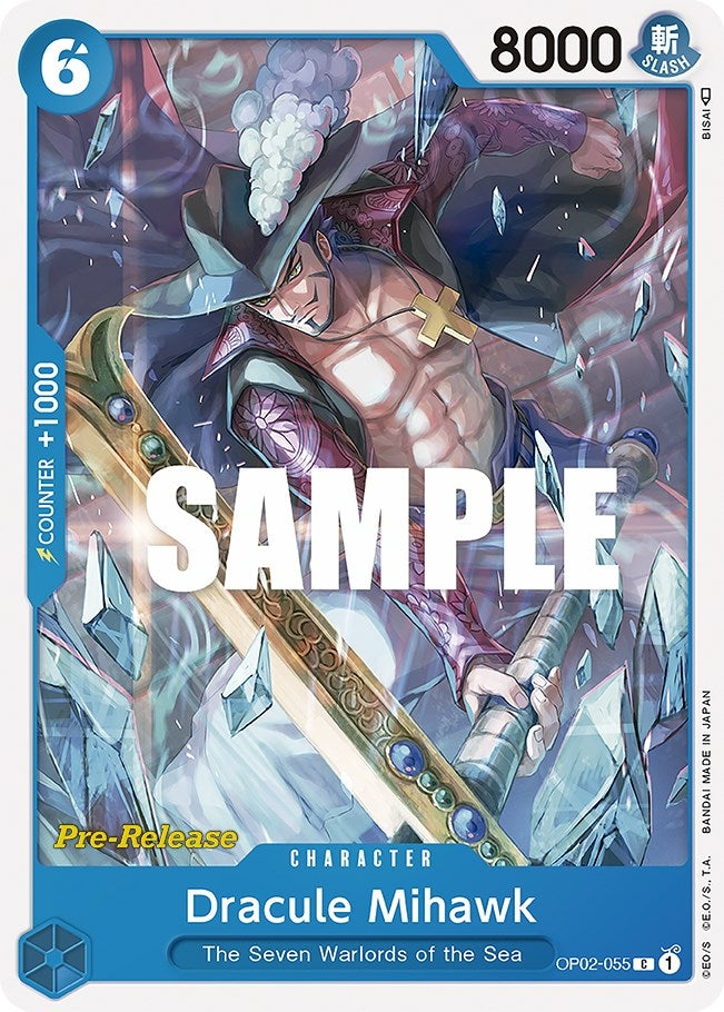 Image for Dracule Mihawk (OP02-055) (Paramount War Pre-Release Cards) - One Piece Card Game